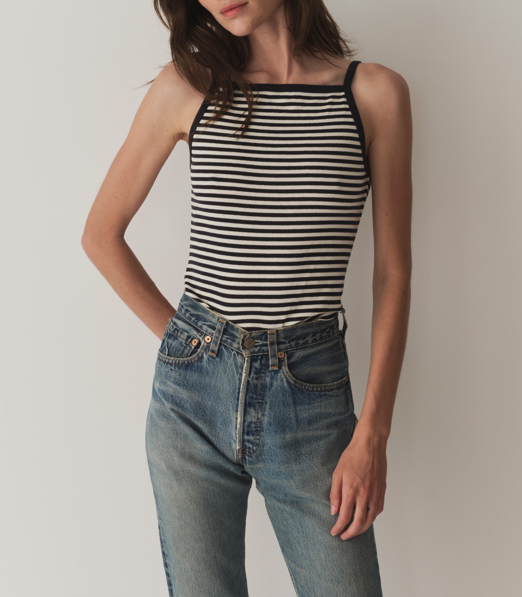 HMD -- ANGIE TANK -- NANTUCKET STRIPE