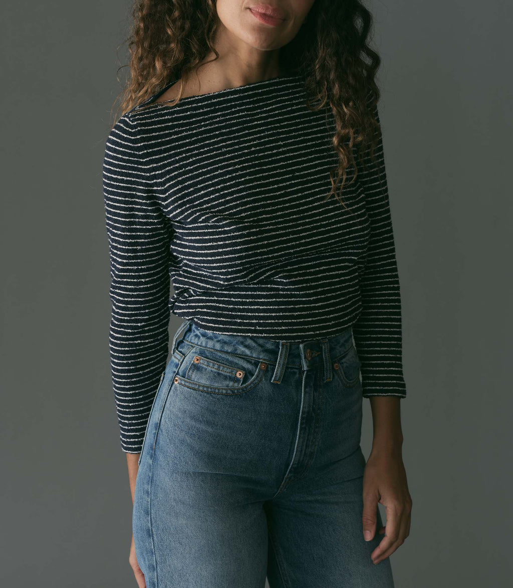 HMD -- ARLANA KNIT TEE -- RIVIERE STRIPE