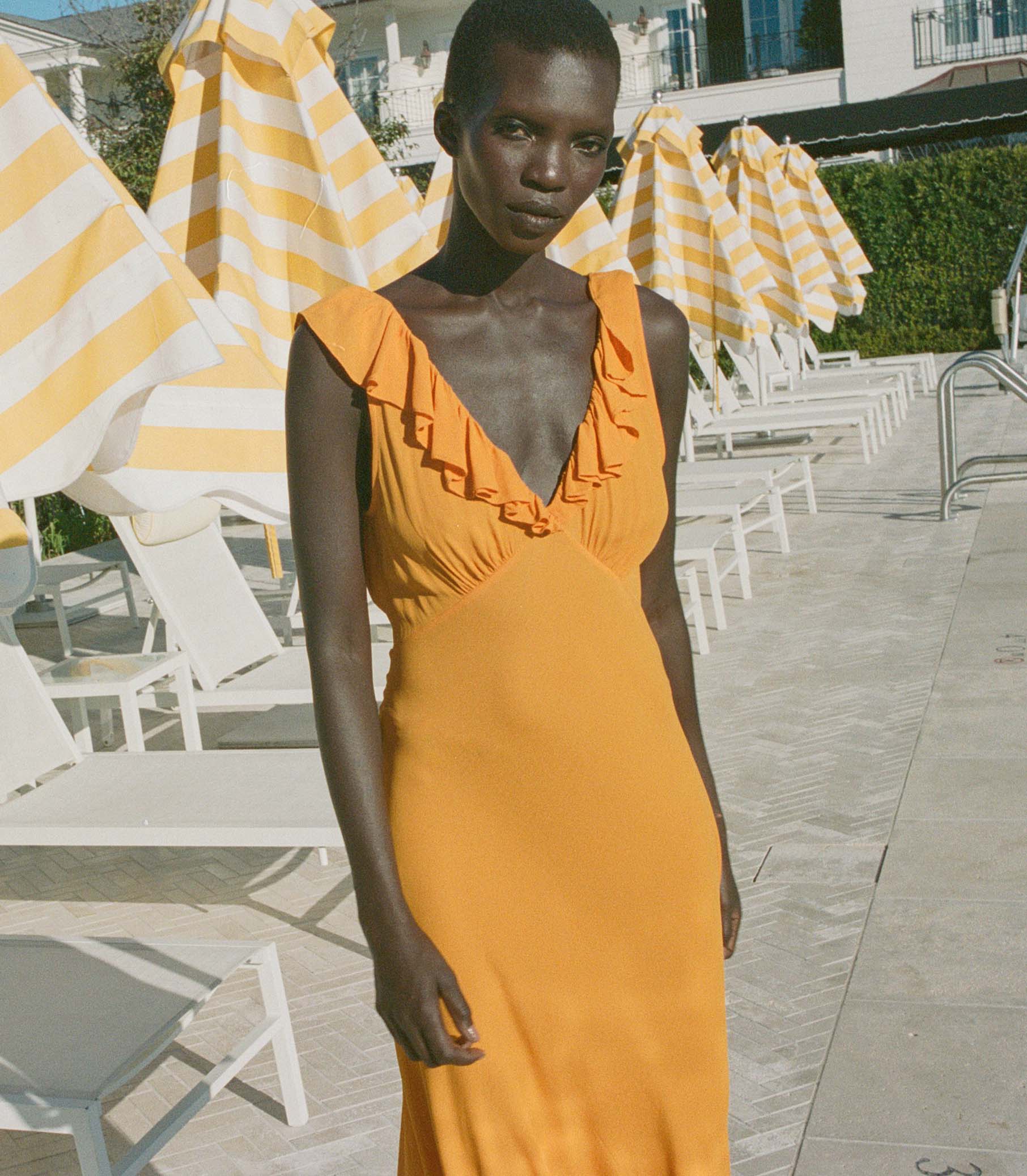 HMD -- ARLEEN DRESS -- NASTURTIUM ORANGE