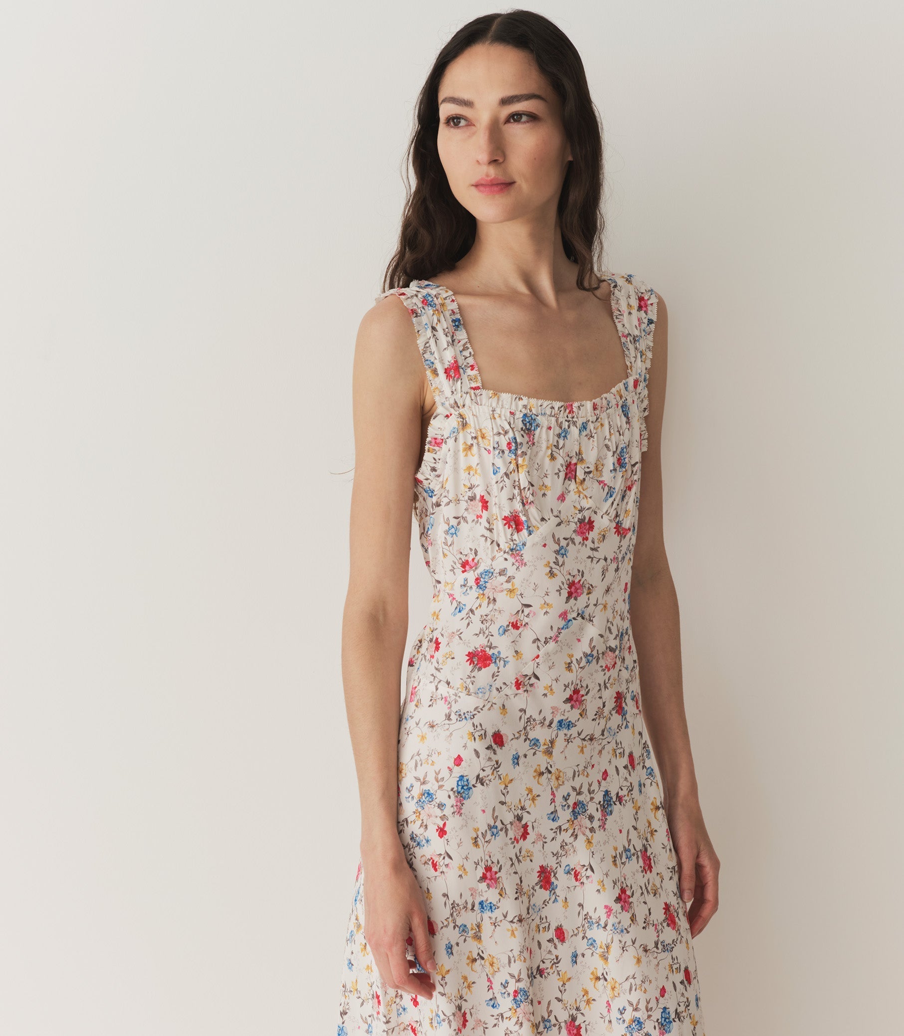 HMD -- ASCELLA DRESS -- BLANC FLOWERING MEADOW