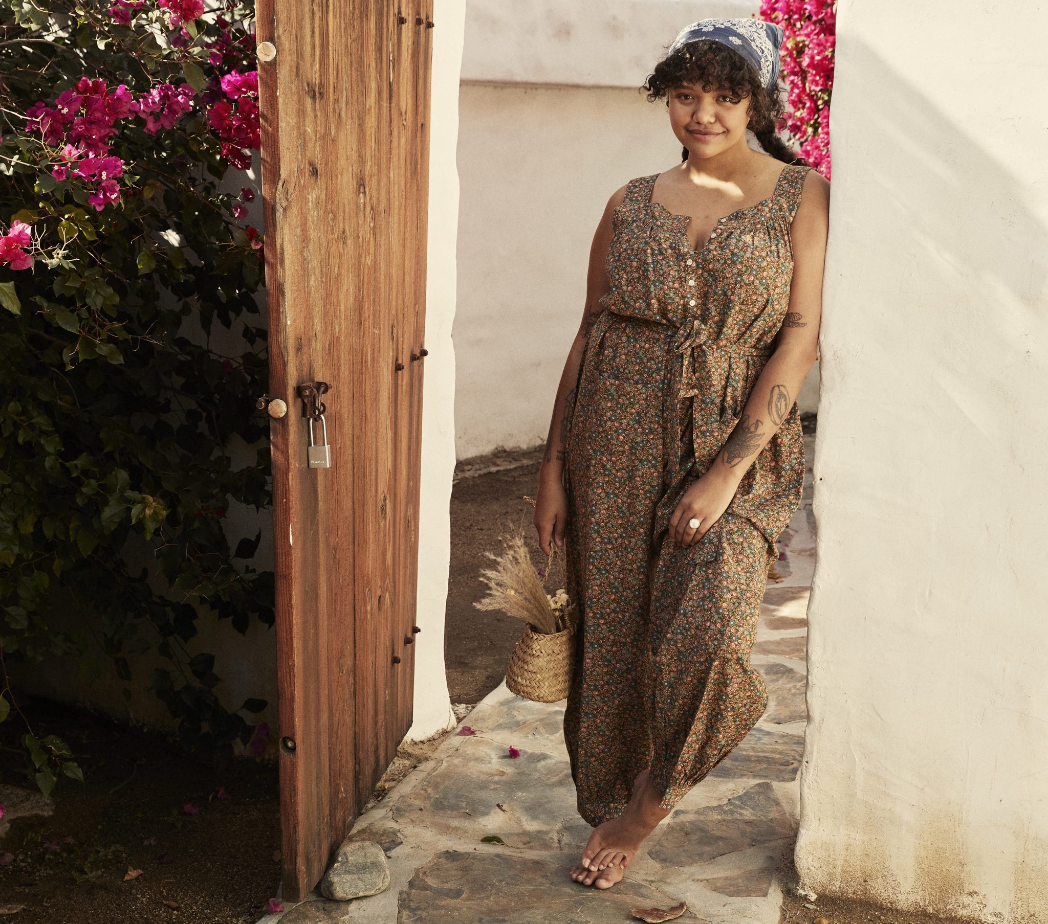 HMD -- ELIZA JUMPSUIT -- YELLOW LAUREL CANYON ROSE