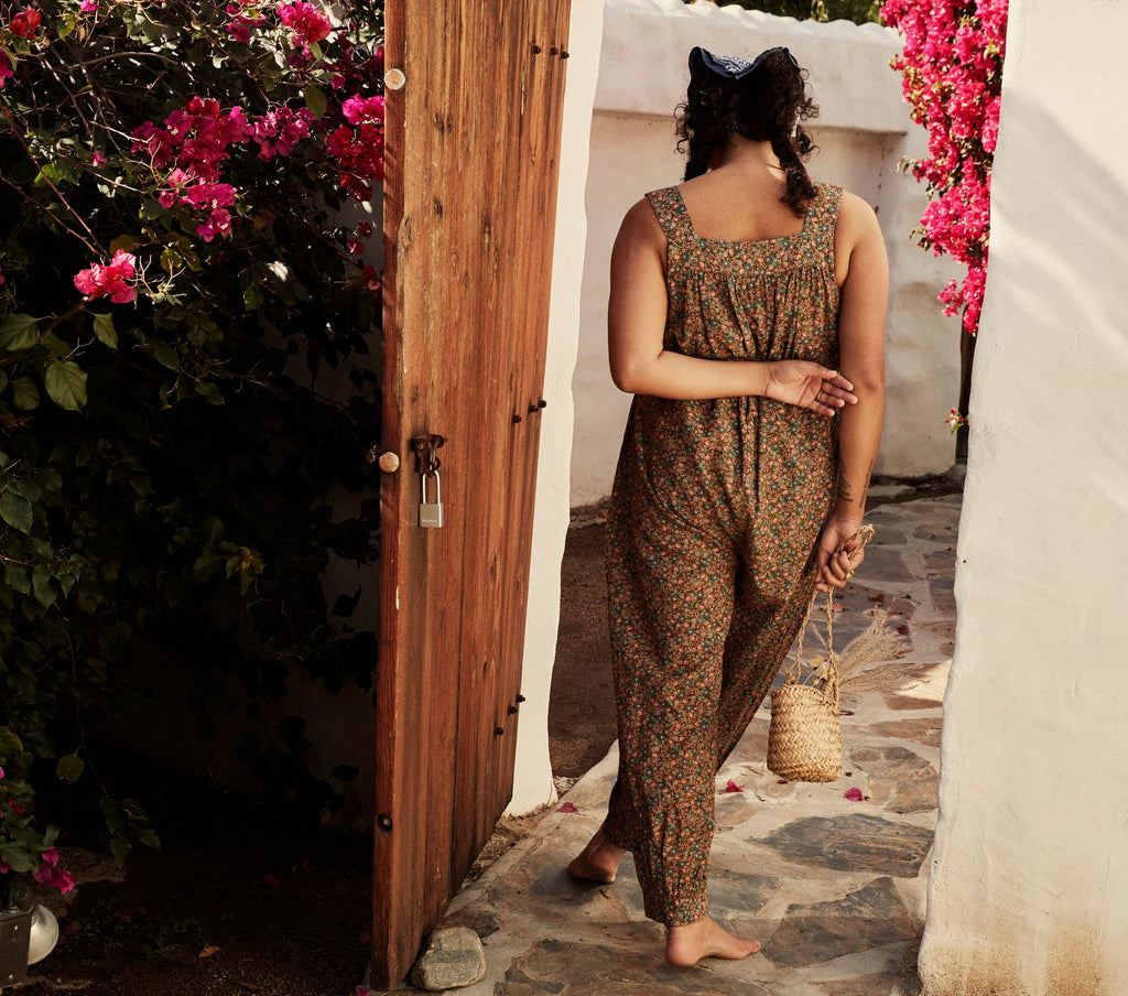 HMD -- ELIZA JUMPSUIT -- YELLOW LAUREL CANYON ROSE