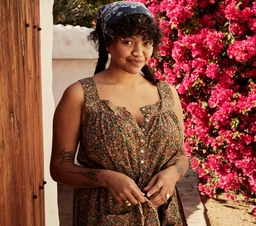 HMD -- ELIZA JUMPSUIT -- YELLOW LAUREL CANYON ROSE