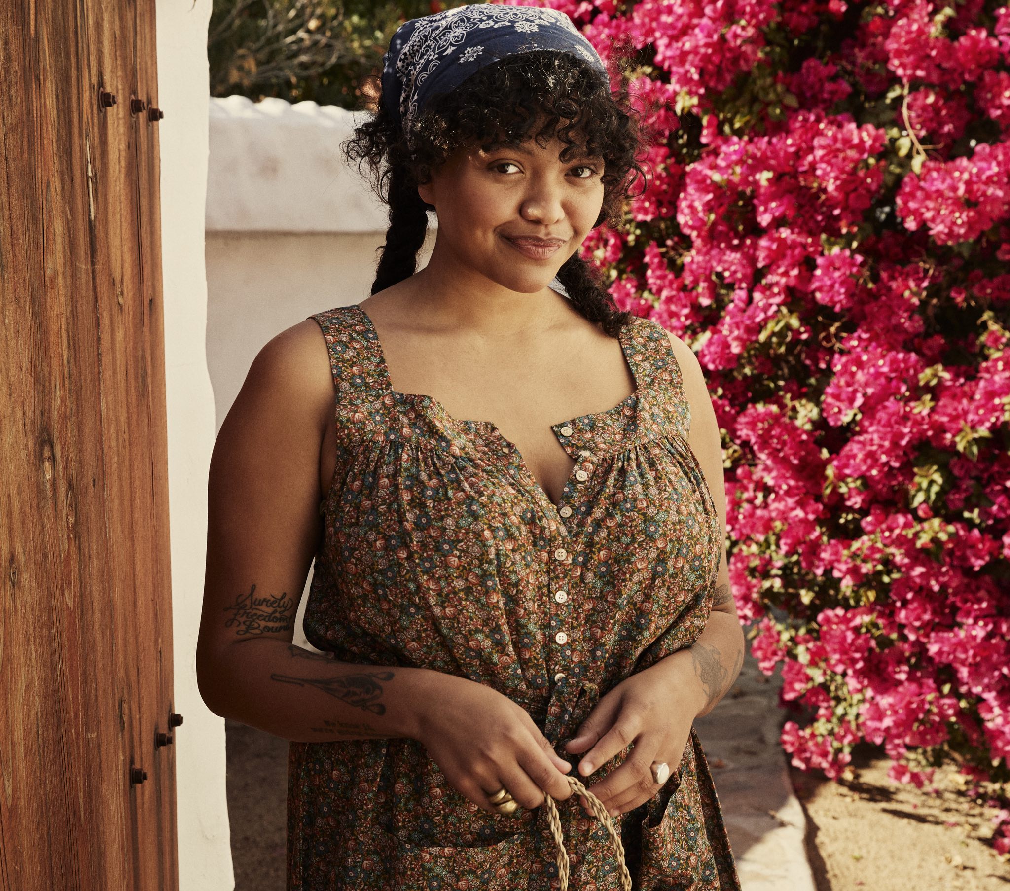 HMD -- ELIZA JUMPSUIT -- YELLOW LAUREL CANYON ROSE