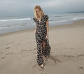 HMD -- AURORA DRESS -- BLACK ANEMONE FLORAL
