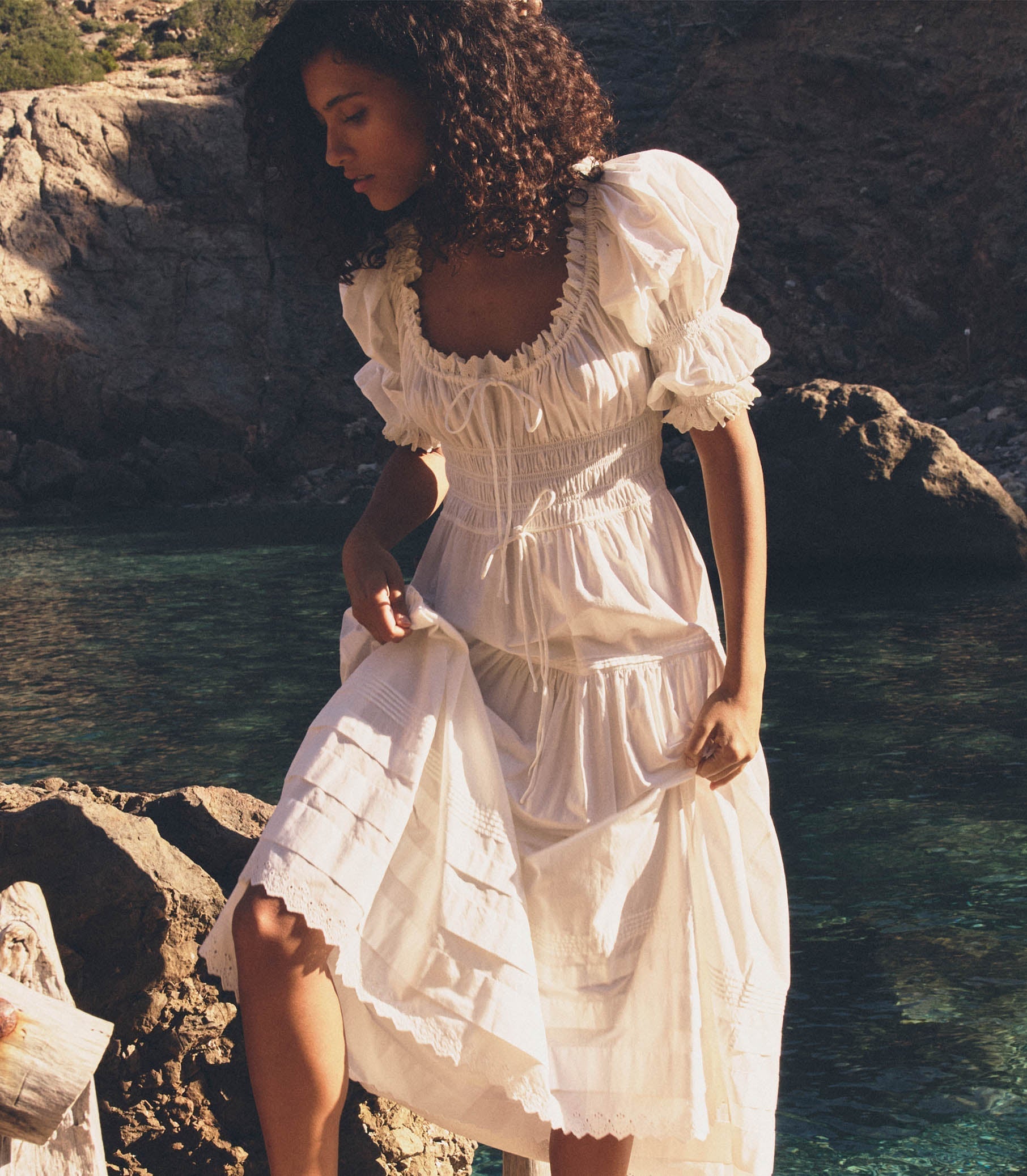 HMD -- BARDOT DRESS -- POWDER