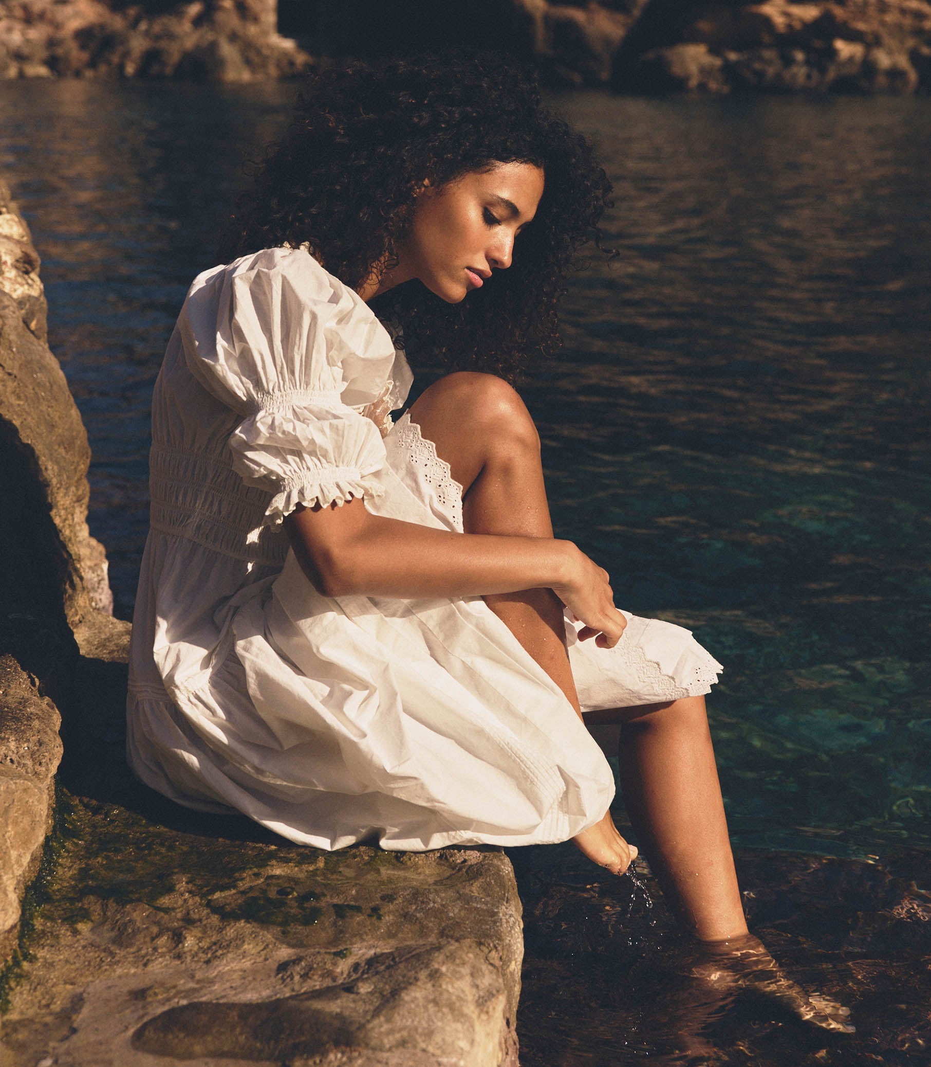 HMD -- BARDOT DRESS -- POWDER