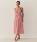 HMD -- BELLINE DRESS -- ROUGE LA MADDALENA GINGHAM