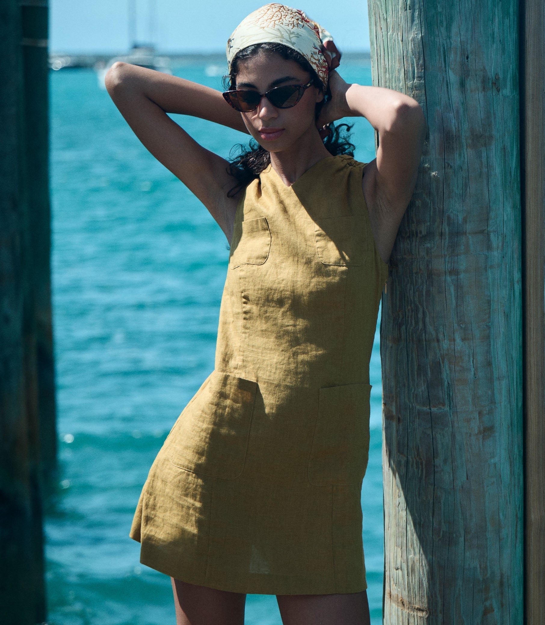 HMD -- BENNETTE DRESS -- GOLDEN OLIVE