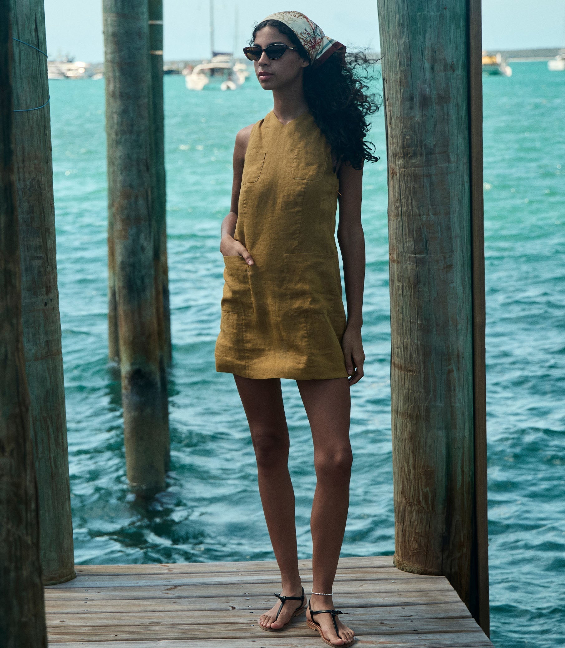 HMD -- BENNETTE DRESS -- GOLDEN OLIVE