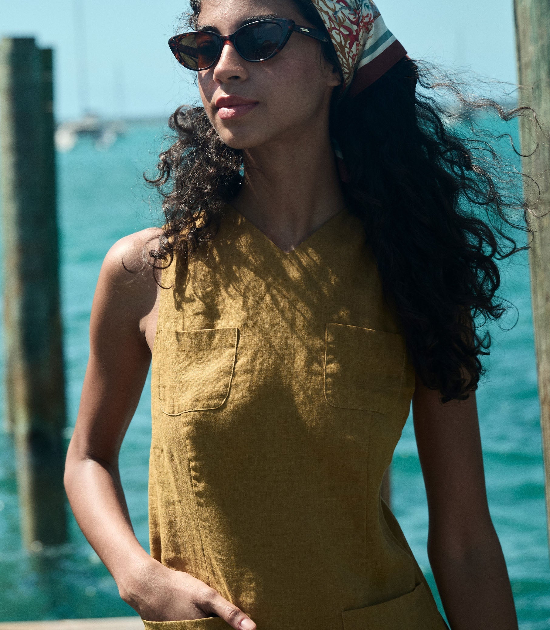 HMD -- BENNETTE DRESS -- GOLDEN OLIVE