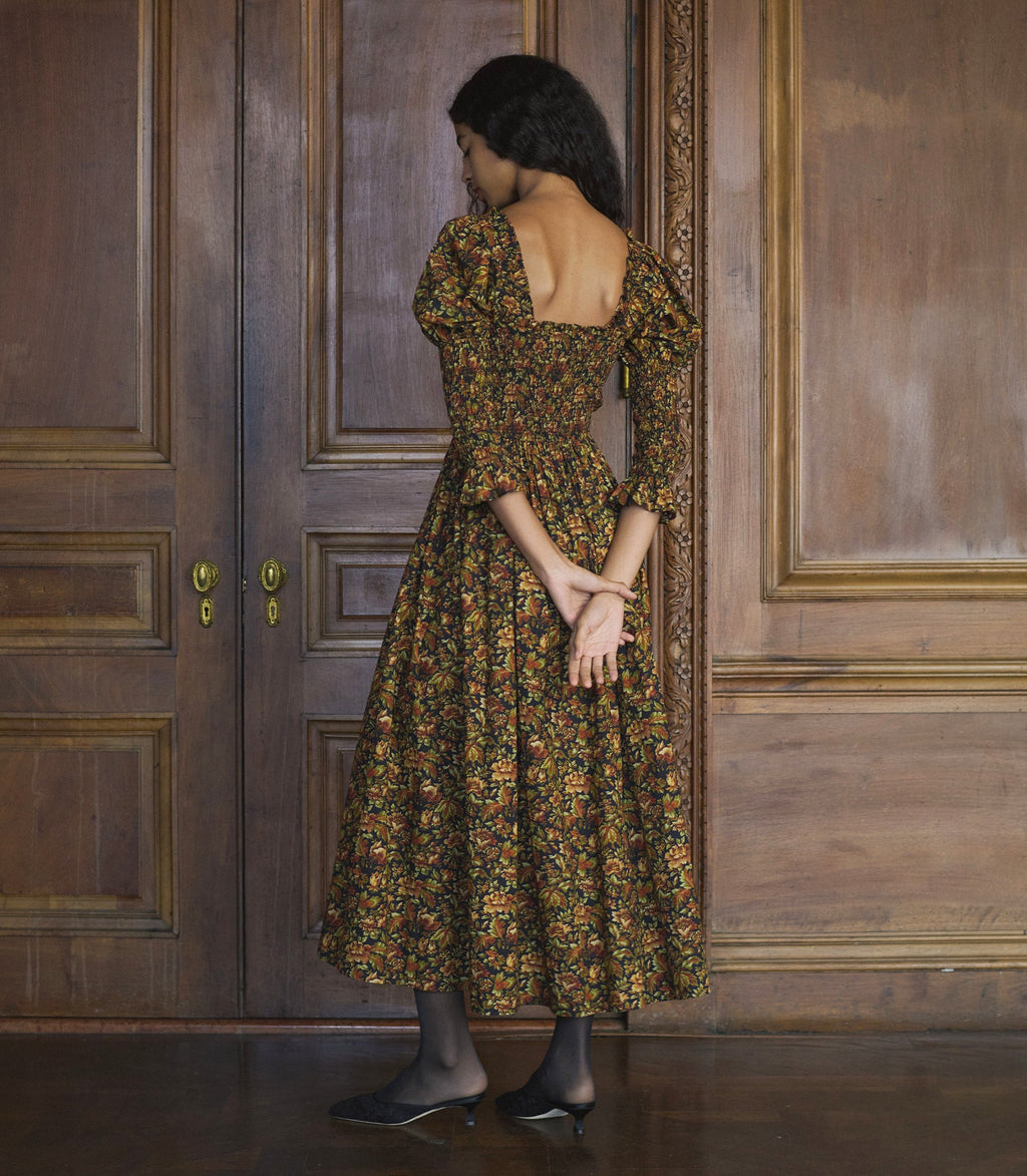 BIJOU DRESS -- NOIR RÊVE DES JARDINS