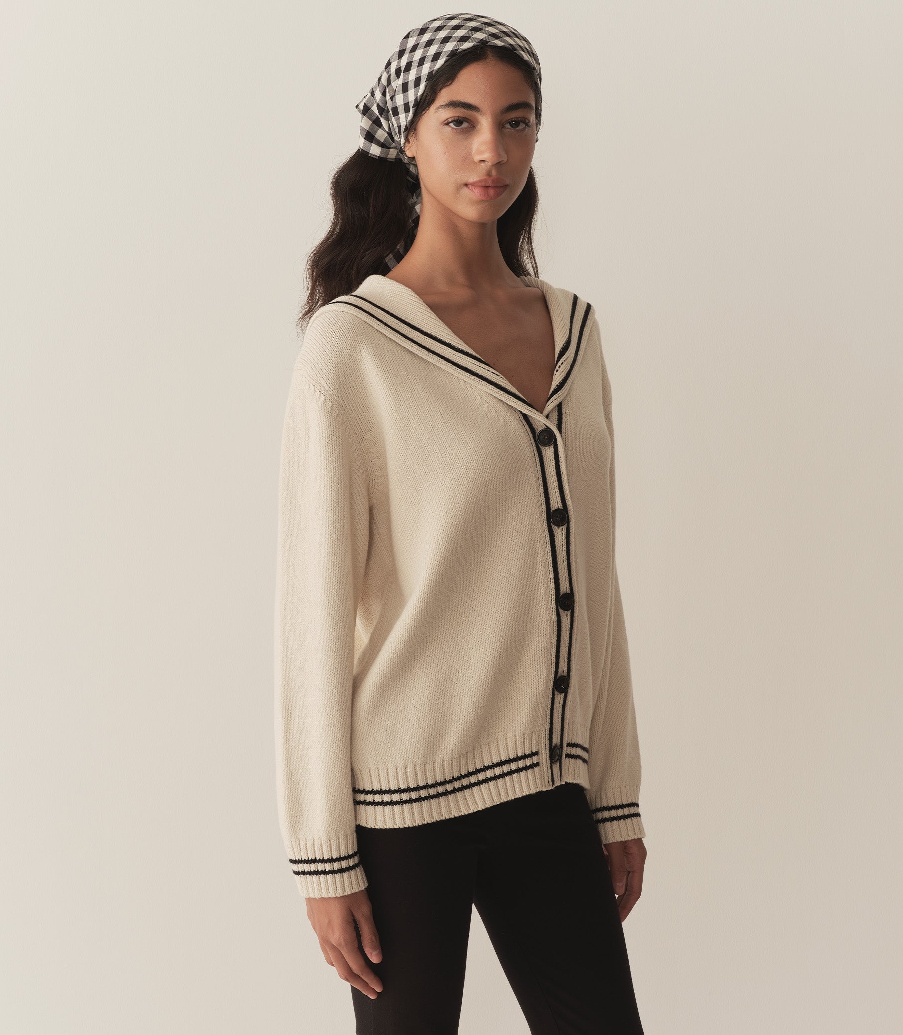 HMD -- BONAVENTURE CARDIGAN -- CREME