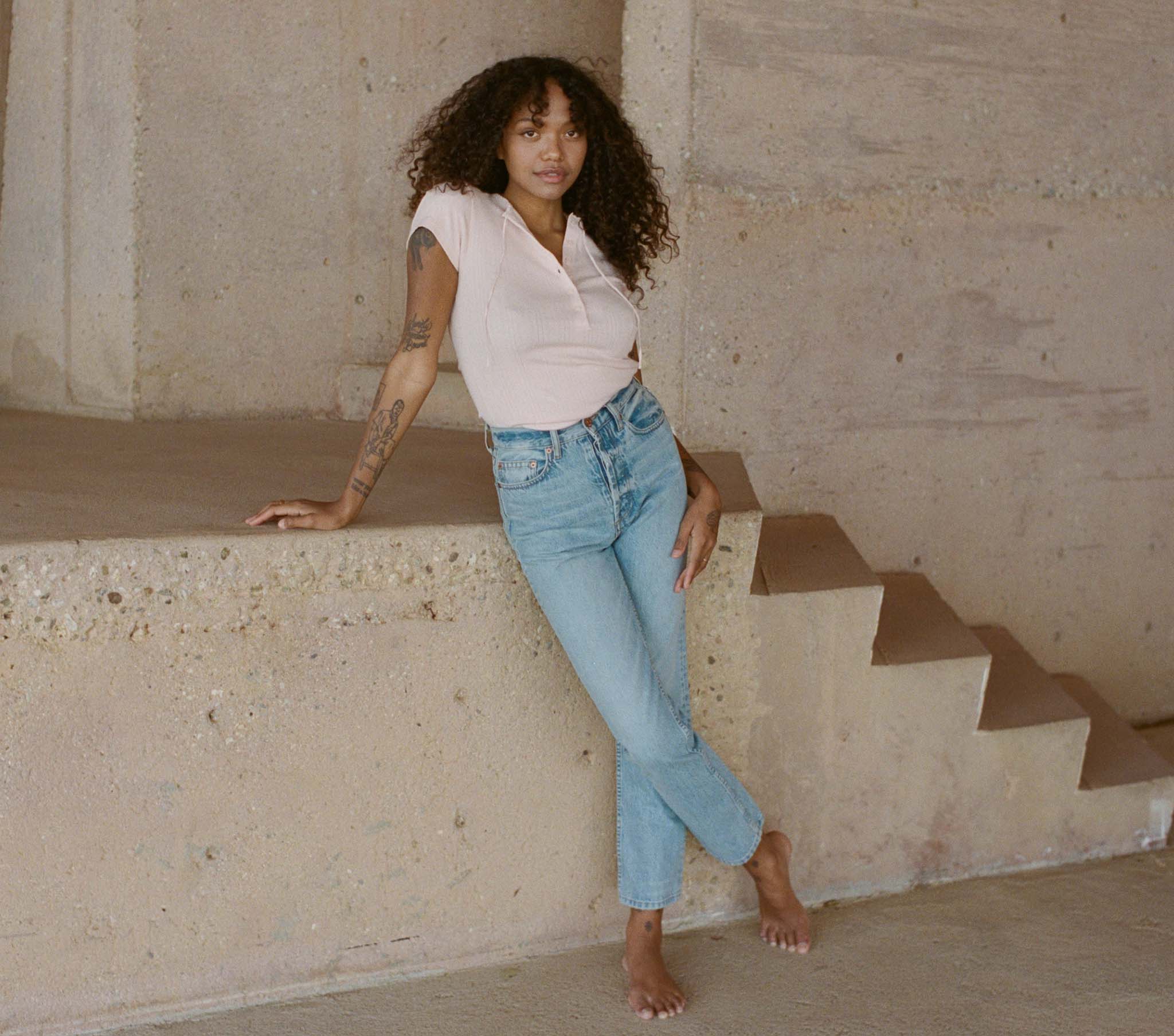 HMD -- BRIE TEE -- DEGAS PINK