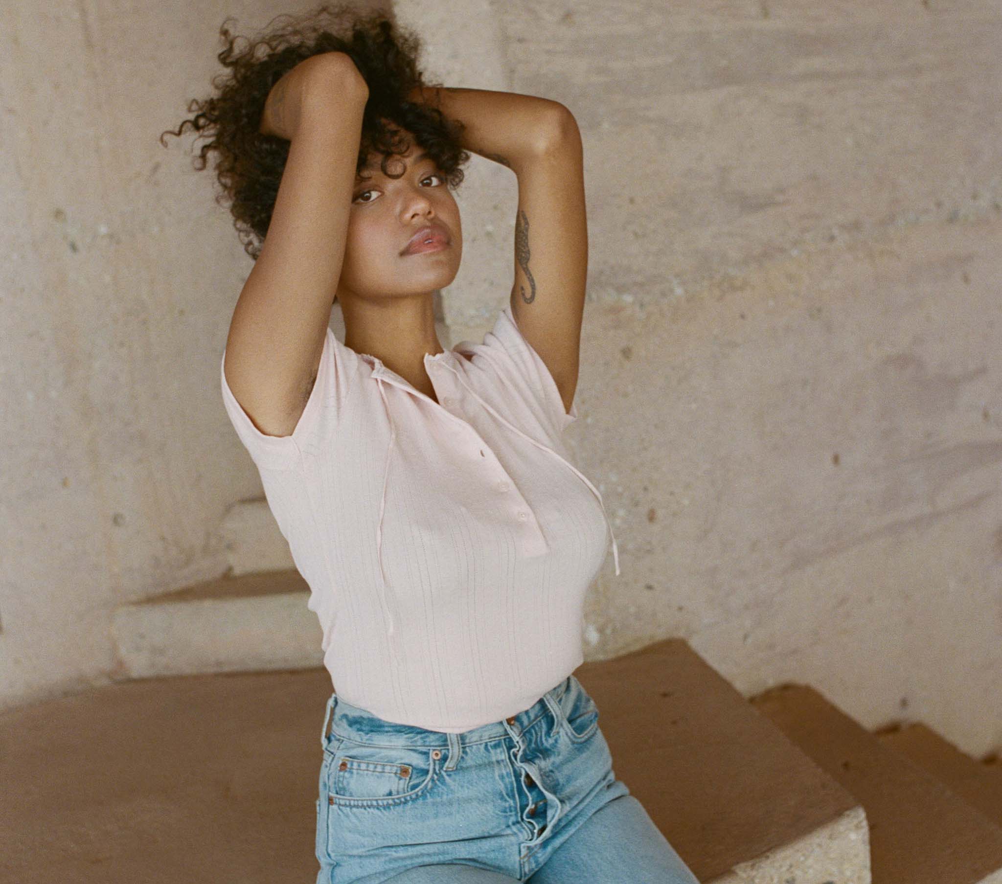 HMD -- BRIE TEE -- DEGAS PINK