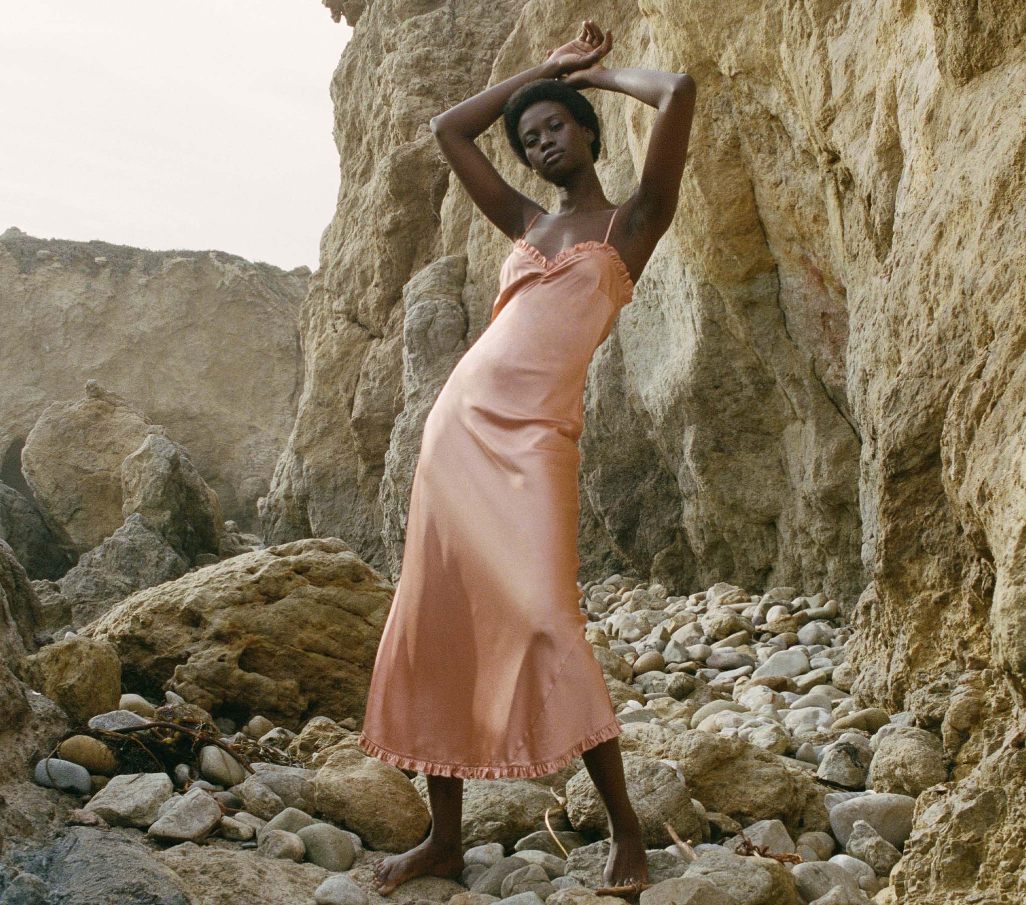 HMD -- CALSI DRESS -- PAPAYA