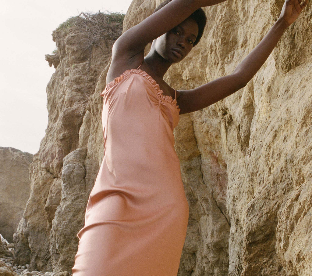 HMD -- CALSI DRESS -- PAPAYA