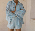 HMD -- CARLETO SHORT -- INDIGO STRIPE