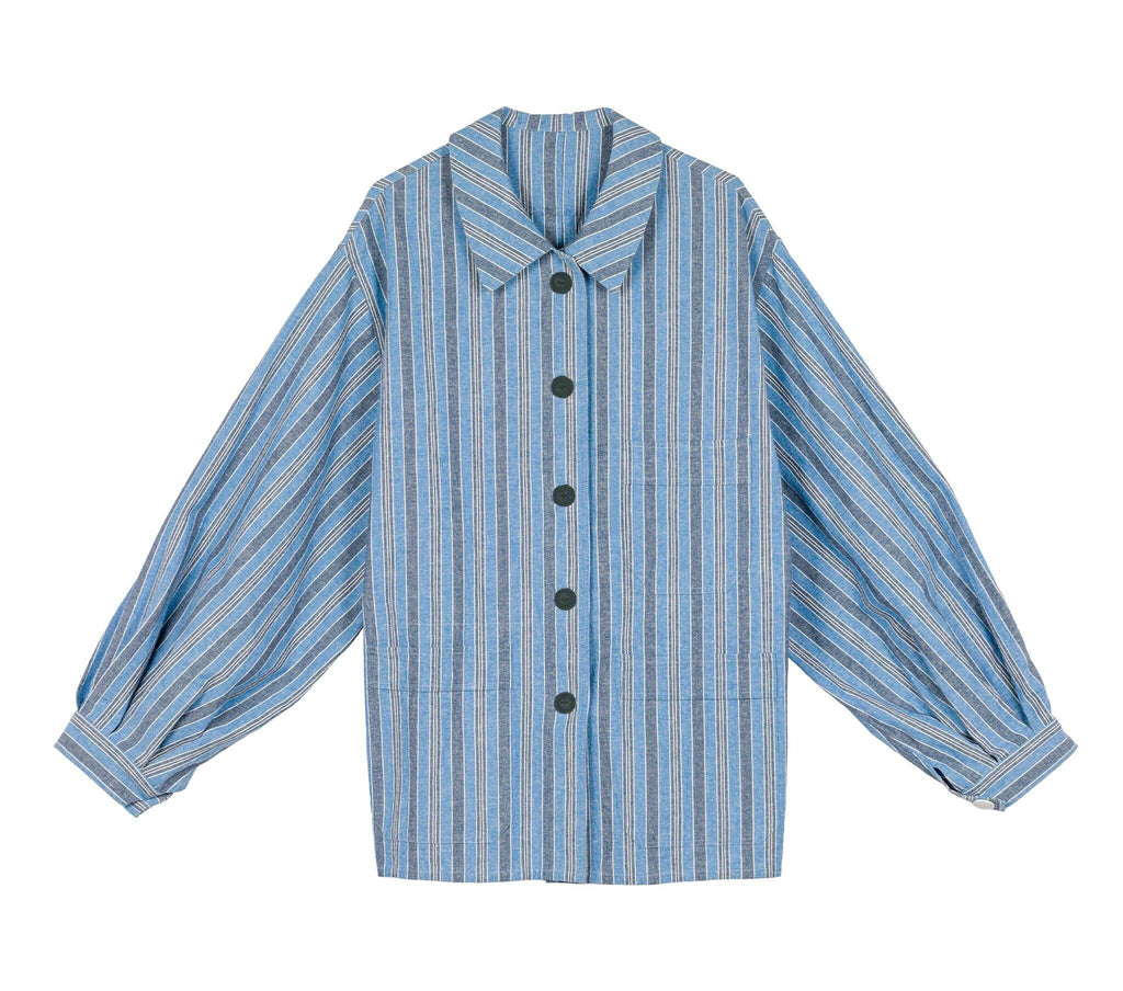 HMD -- CARMEL JACKET -- INDIGO STRIPE