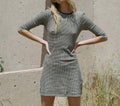 HMD -- CARMEN DRESS -- LA MADDALENA GINGHAM