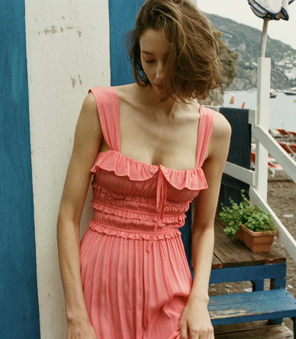 HMD -- CAROLYNN DRESS -- CORAL ROSE