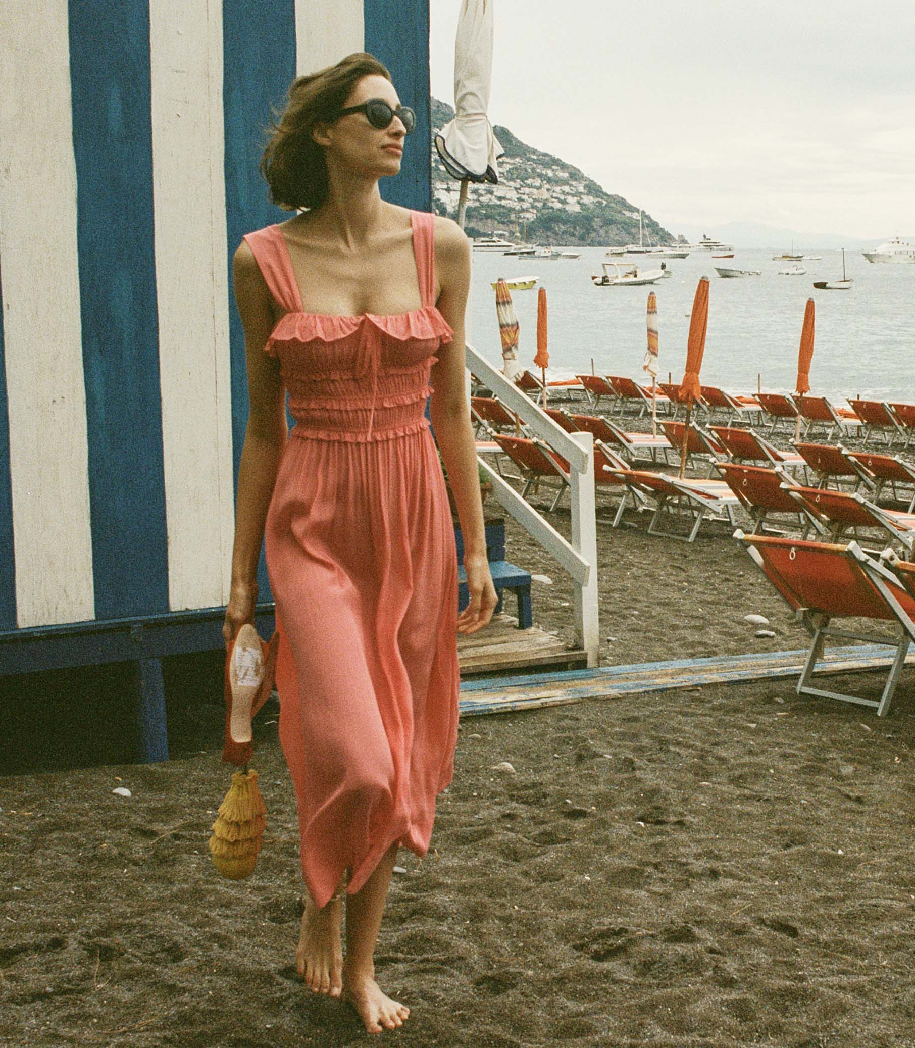HMD -- CAROLYNN DRESS -- CORAL ROSE
