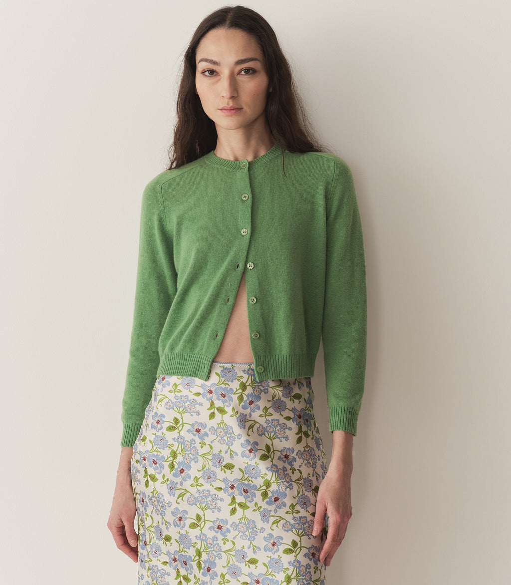 HMD -- CLAUDINE CARDIGAN -- LIGHT KELLY GREEN
