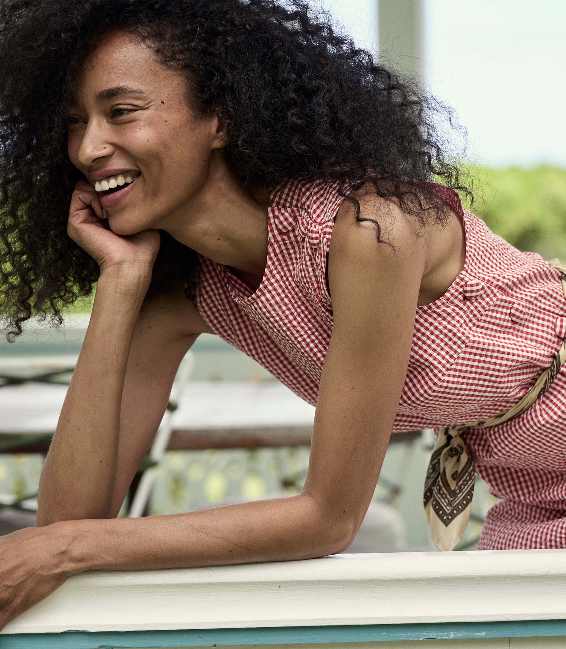 HMD -- CORALIE DRESS -- ROUGE LA MADDALENA GINGHAM