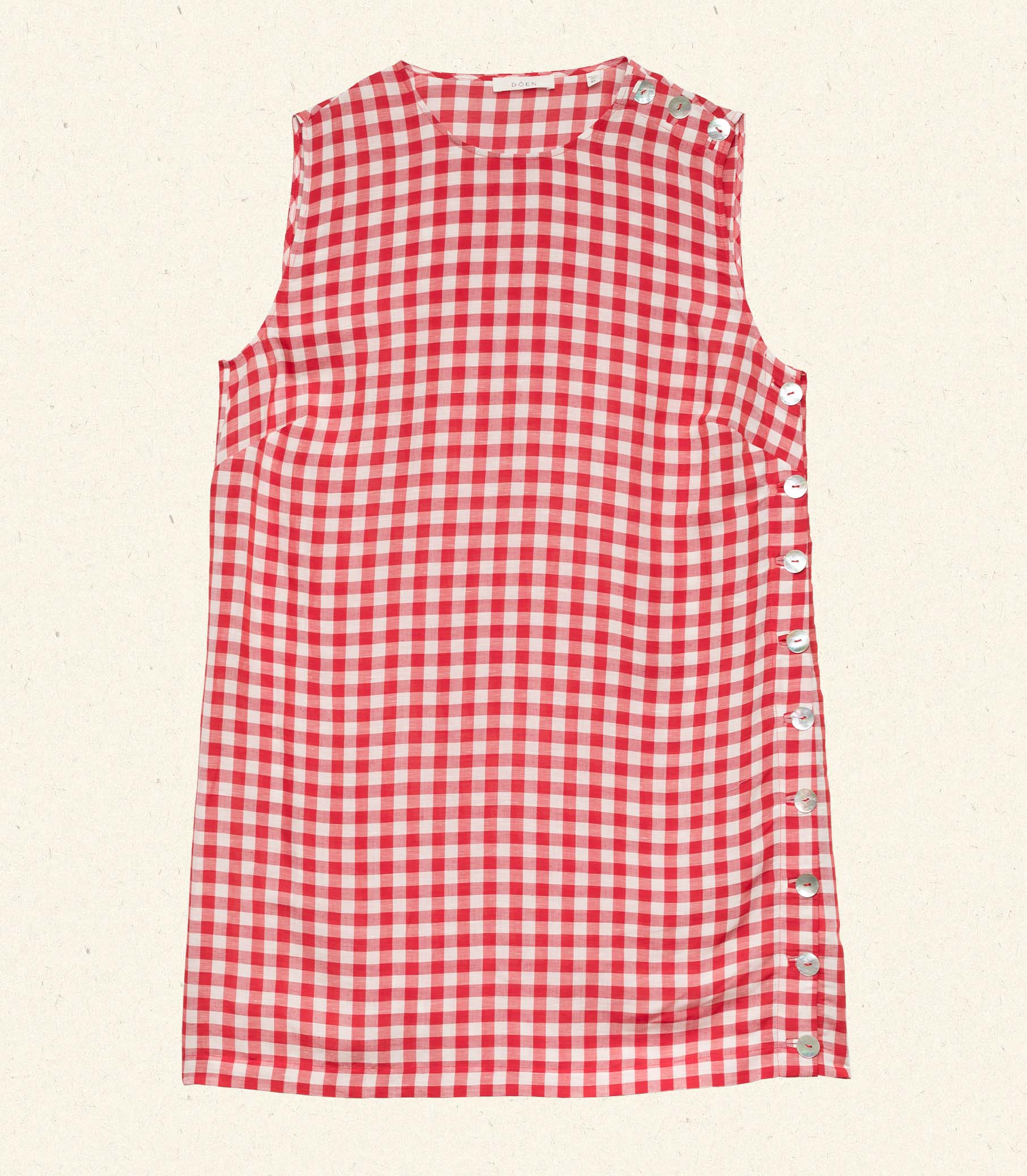 HMD -- CORALIE DRESS -- SCARLET MARILYN GINGHAM