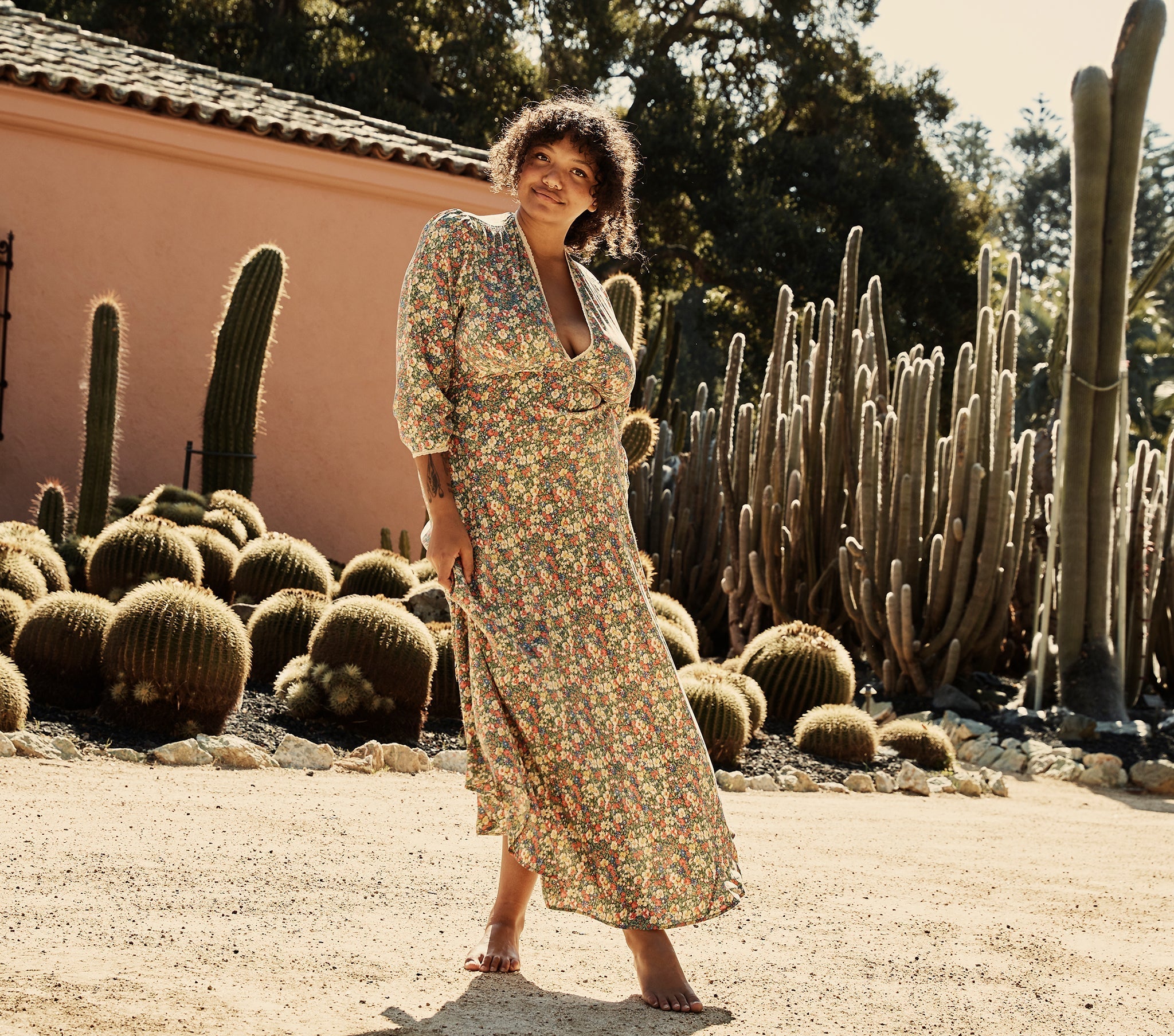 HMD -- CATSKILL DRESS -- GREEN VALLEY FLORAL