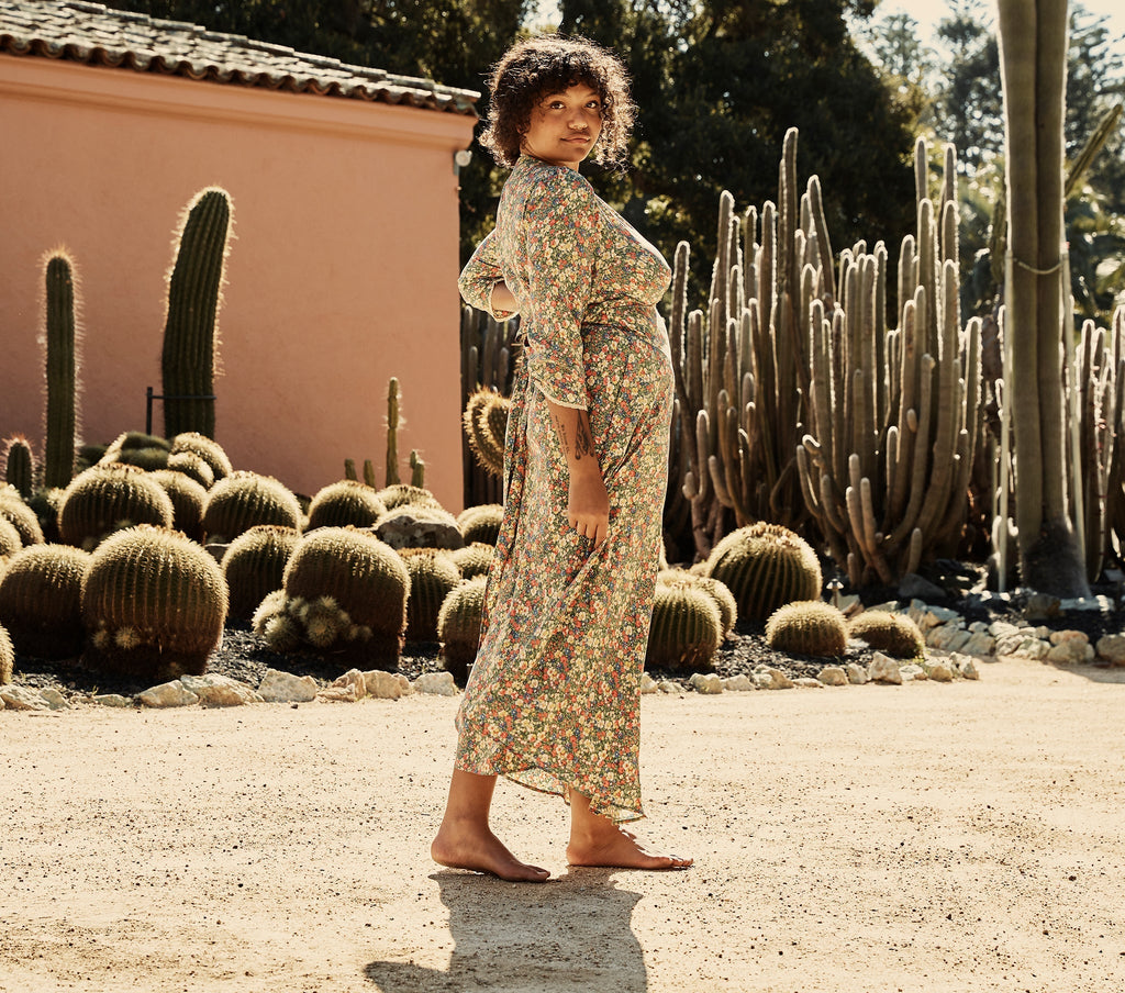 HMD -- CATSKILL DRESS -- GREEN VALLEY FLORAL