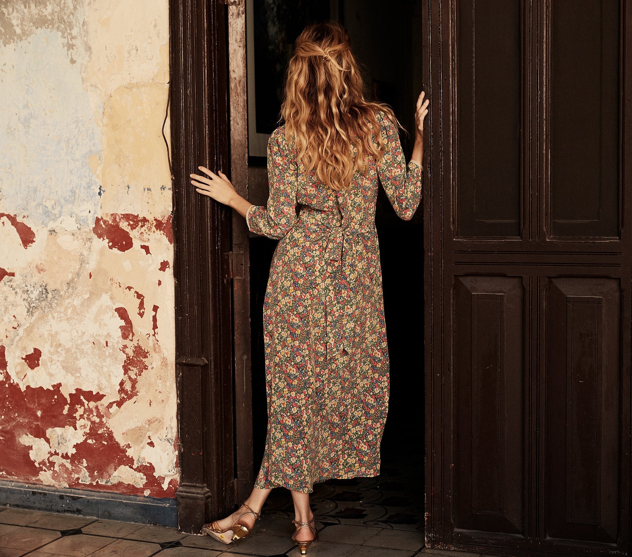 HMD -- CATSKILL DRESS -- GREEN VALLEY FLORAL