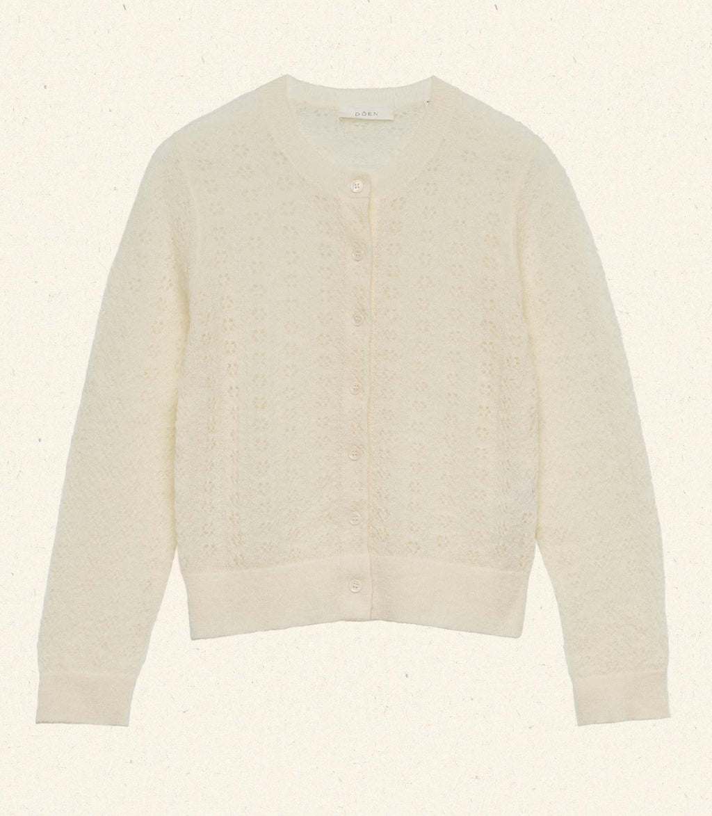 HMD -- DANAE POINTELLE CARDIGAN -- VANILLA