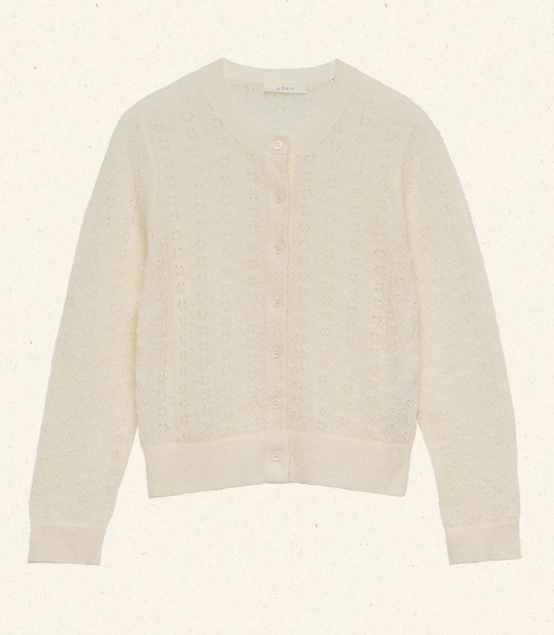 HMD -- DANAE POINTELLE CARDIGAN -- VANILLA