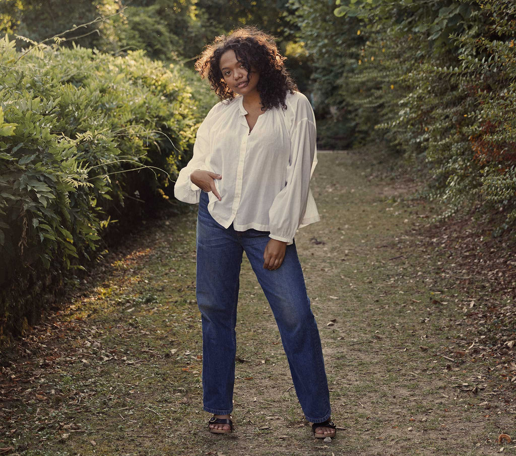HMD -- THE JANE BLOUSE -- SALT