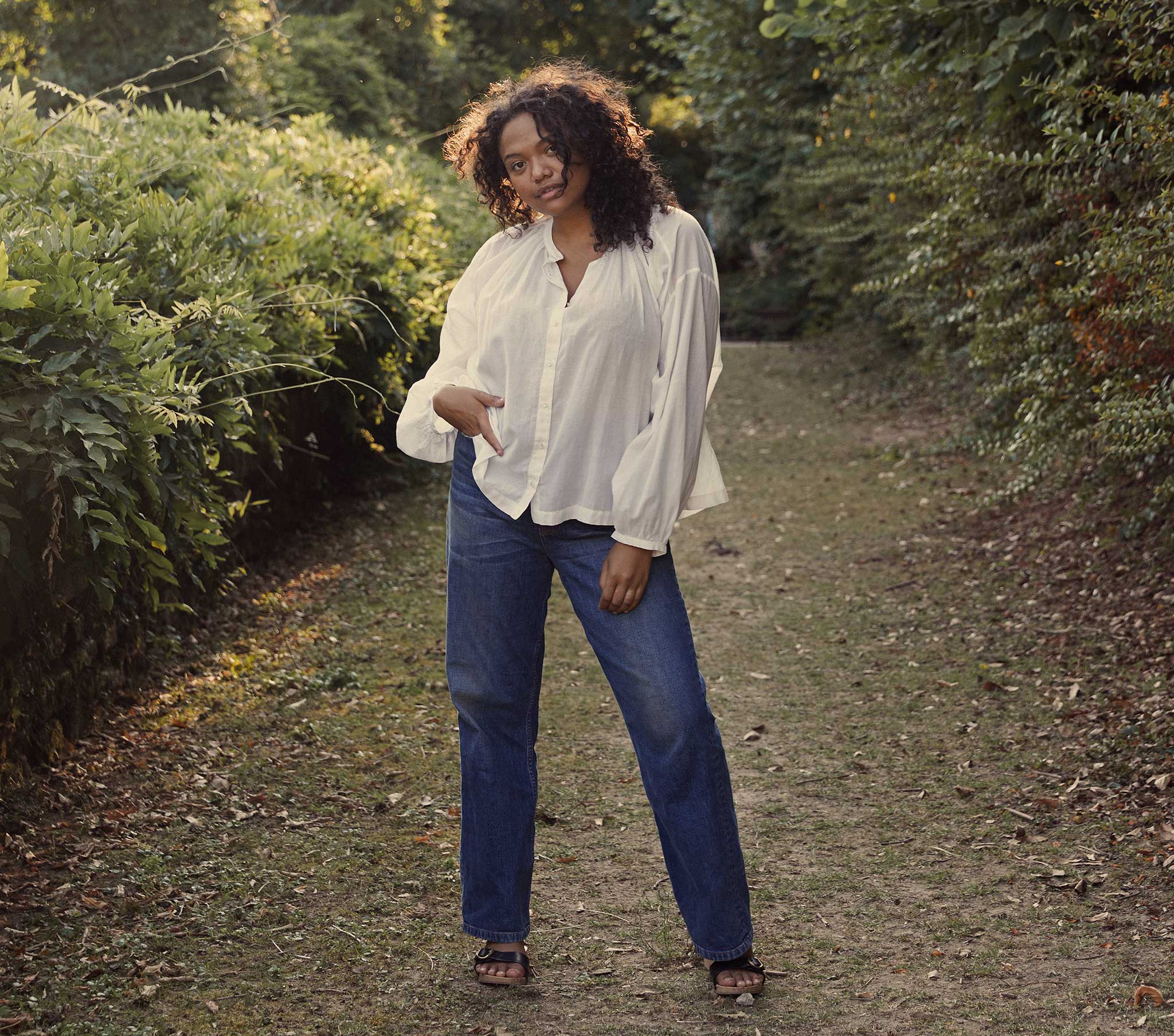 HMD -- THE JANE BLOUSE -- SALT