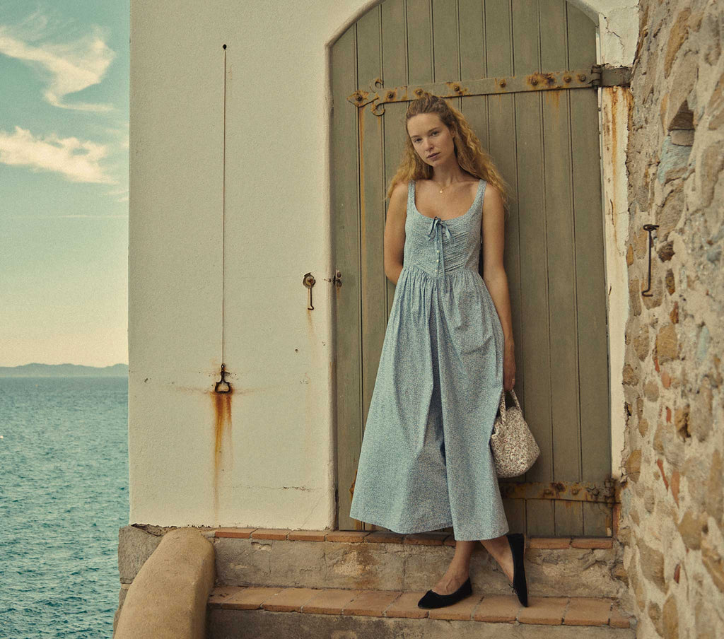 HMD -- MAE DRESS -- BLUE COTTAGE IVY FLORAL