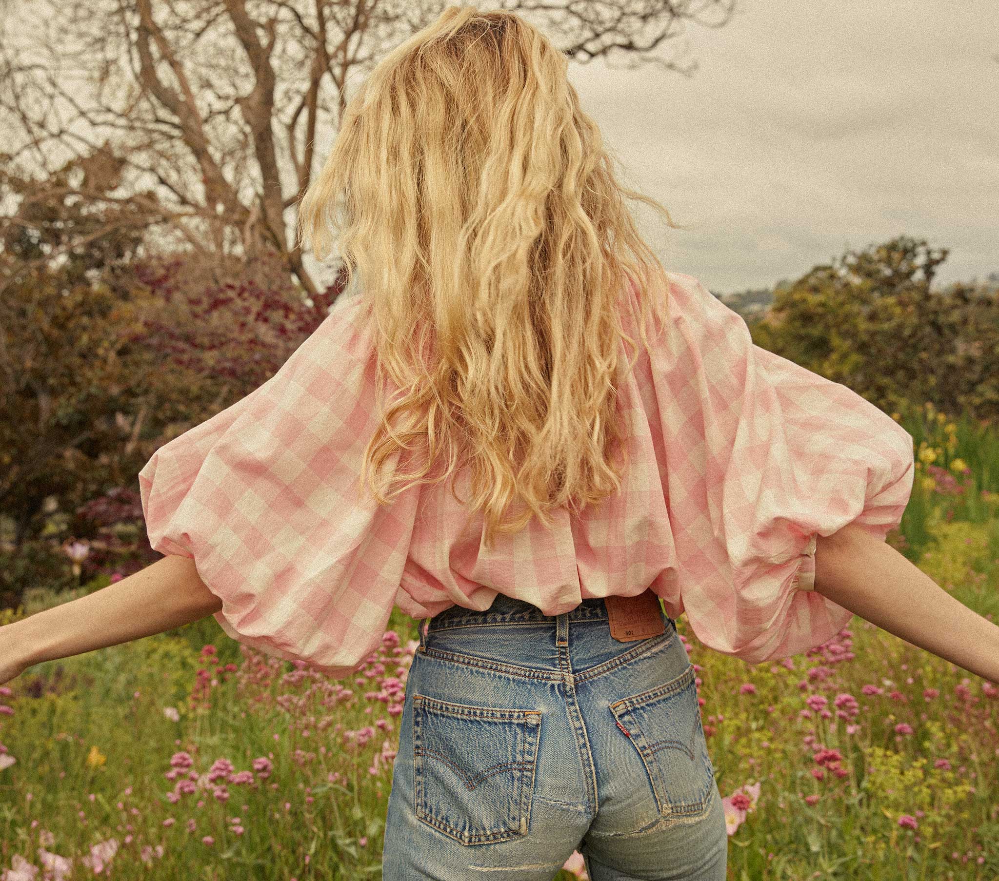 HMD -- JEANNE TOP -- ROSETTE GINGHAM