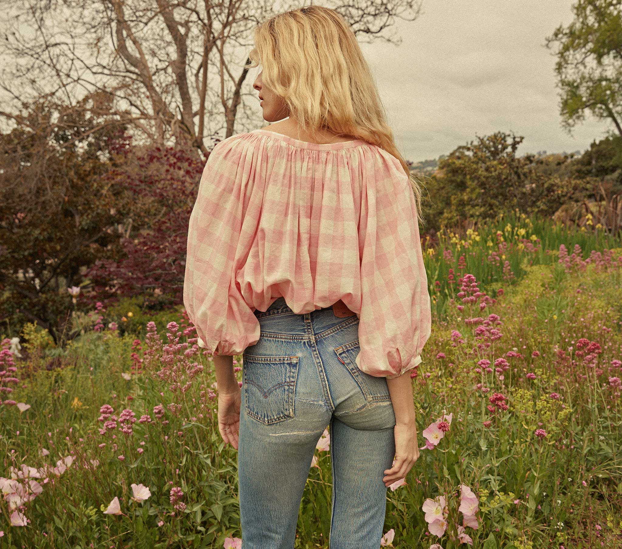 HMD -- JEANNE TOP -- ROSETTE GINGHAM