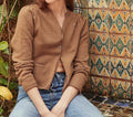 HMD -- HOLBROOK CARDIGAN SWEATER -- OAK MELANGE