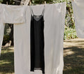 HMD -- LONG DEEP V-NECK SLIP -- BLACK