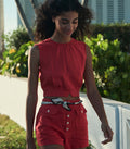 HMD -- DORIS TOP -- SCARLET