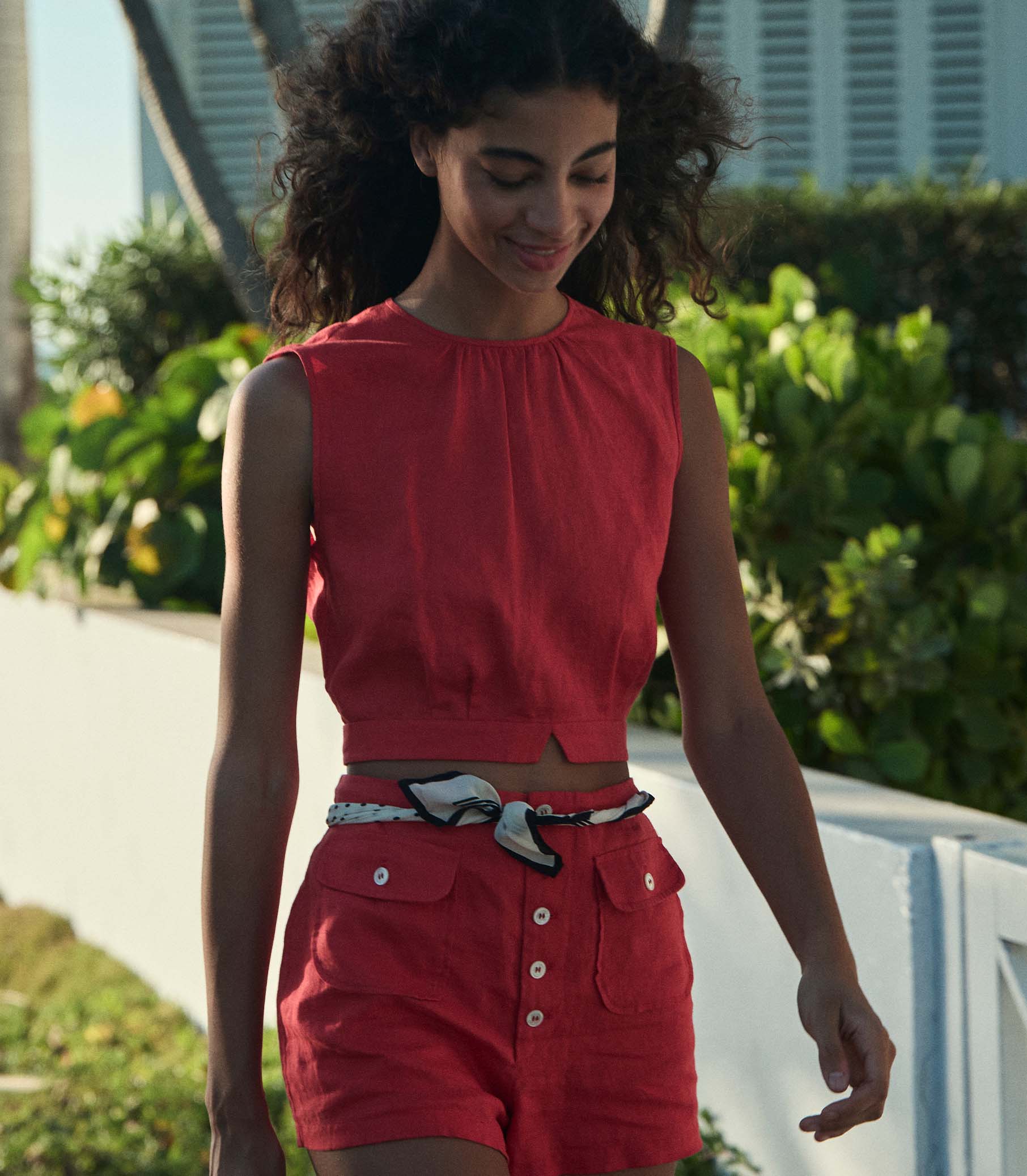 HMD -- DORIS TOP -- SCARLET