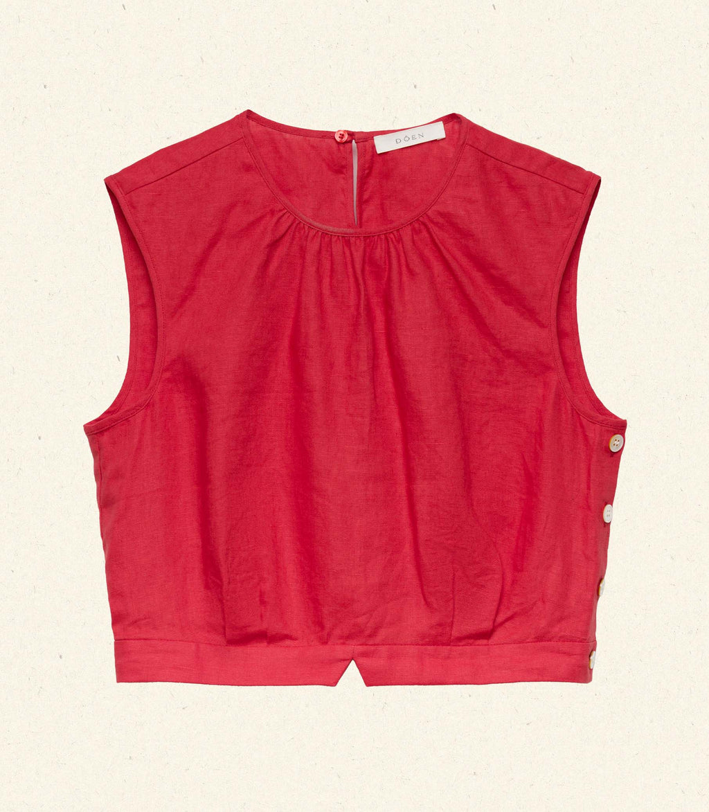 HMD -- DORIS TOP -- SCARLET