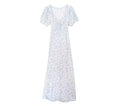 HMD -- DREE DRESS -- BLUE SUMMER DAISY PRINT