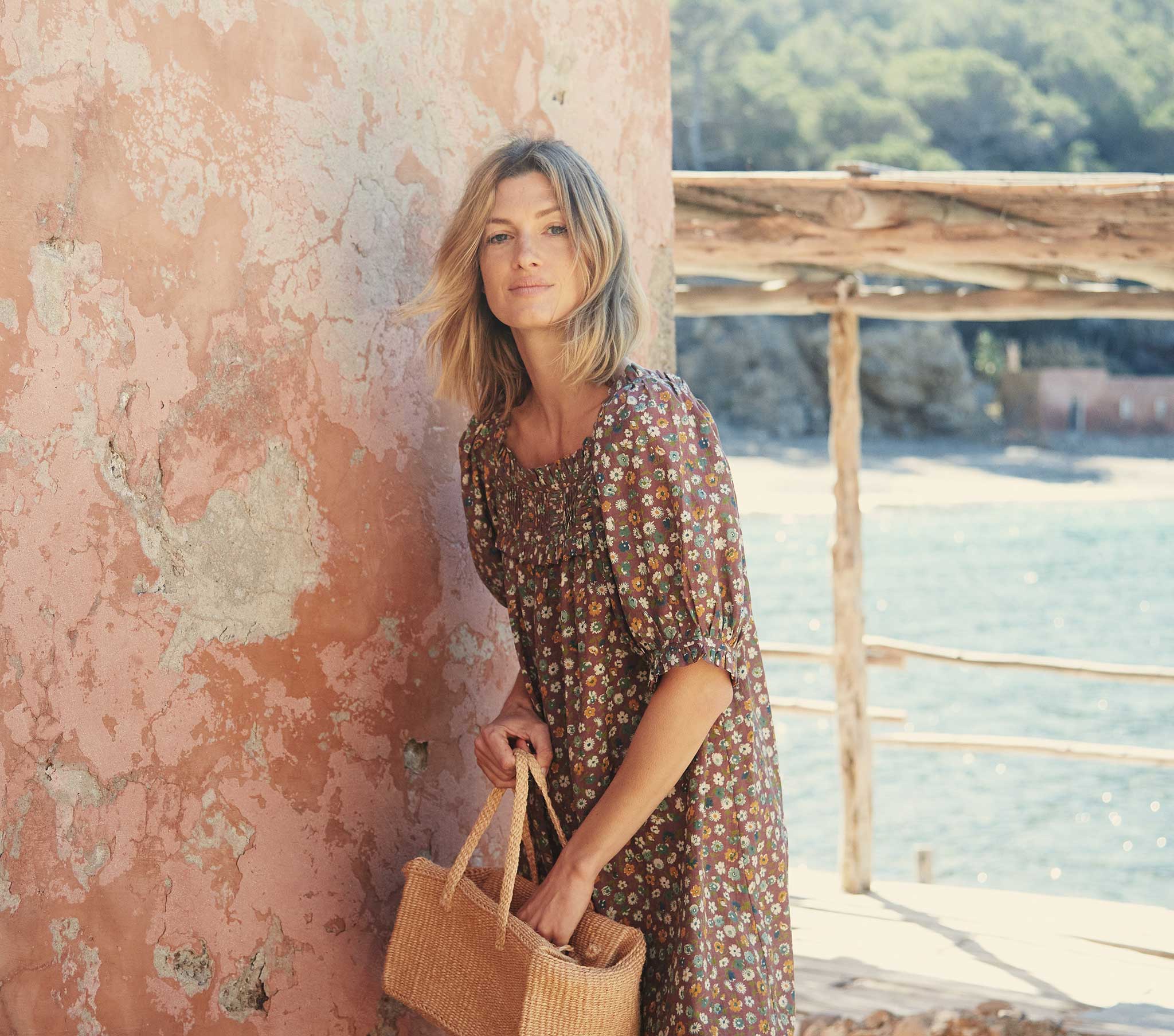 HMD -- PATRICIA DRESS -- BISTRE TASHA GARDEN