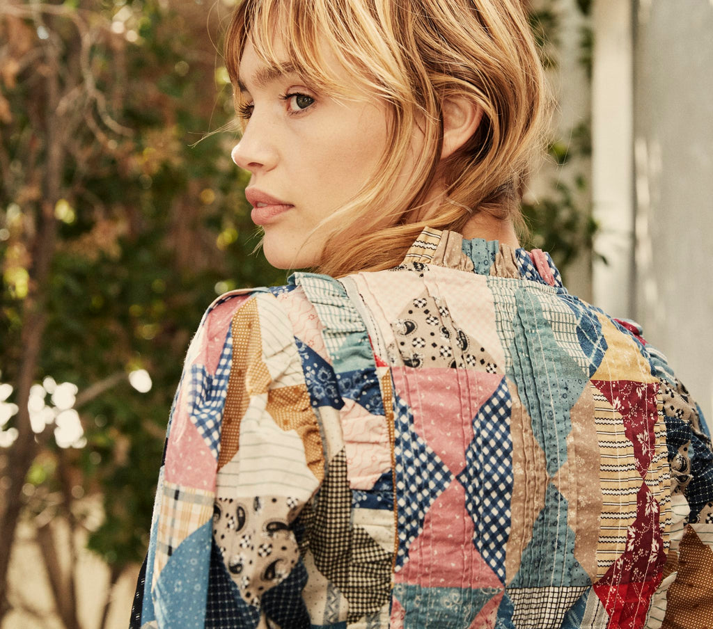 HMD -- AMADINE TOP -- PATCHWORK PRINT