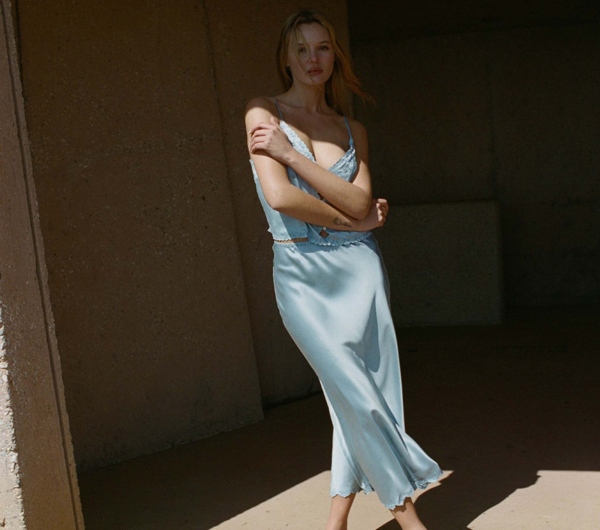 HMD -- ELOWEN SKIRT -- MINERAL BLUE