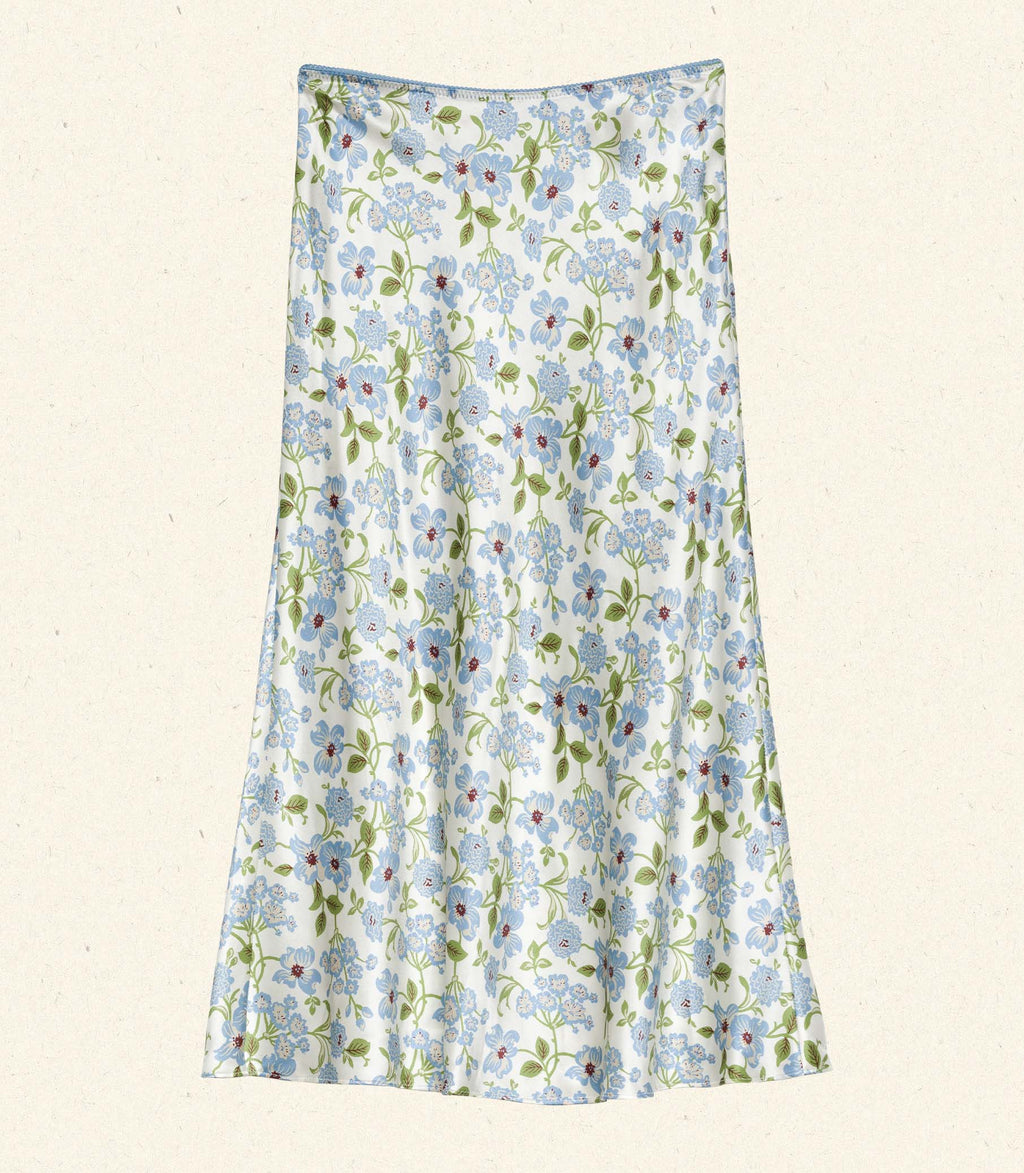 HMD -- ELOWENA SKIRT -- IVORY STRAWBERRY MOON FLORAL