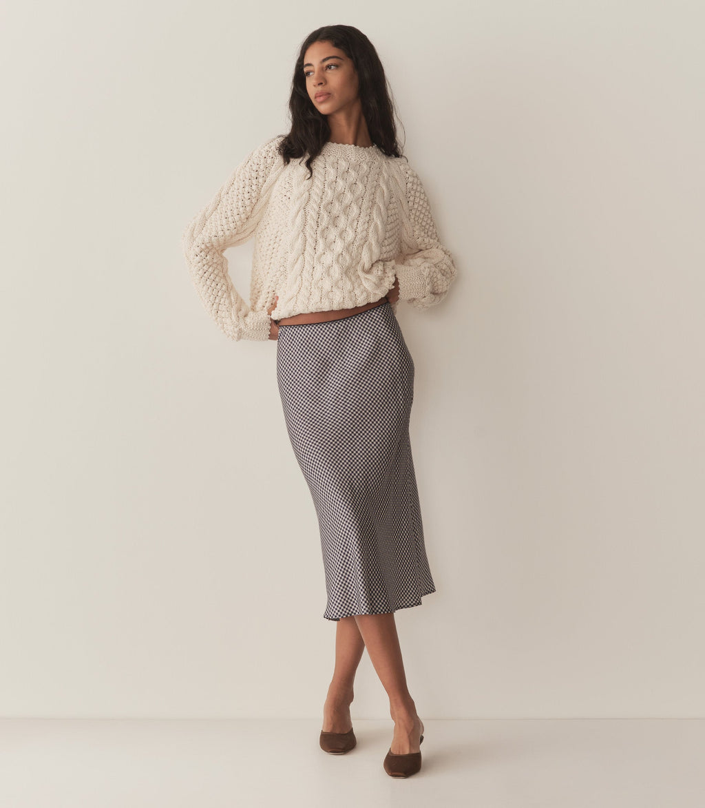HMD -- ELOWENA SKIRT -- SANTA MARINA GINGHAM